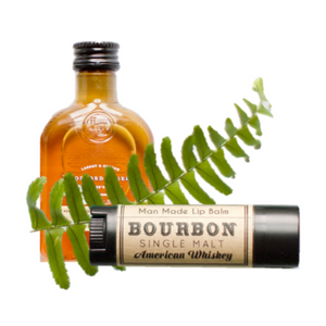 Bourbon Lip balm chapstick black tube kraft label manly stocking stuffer funny whikey lover gift for men dad brother son boyfriend husband